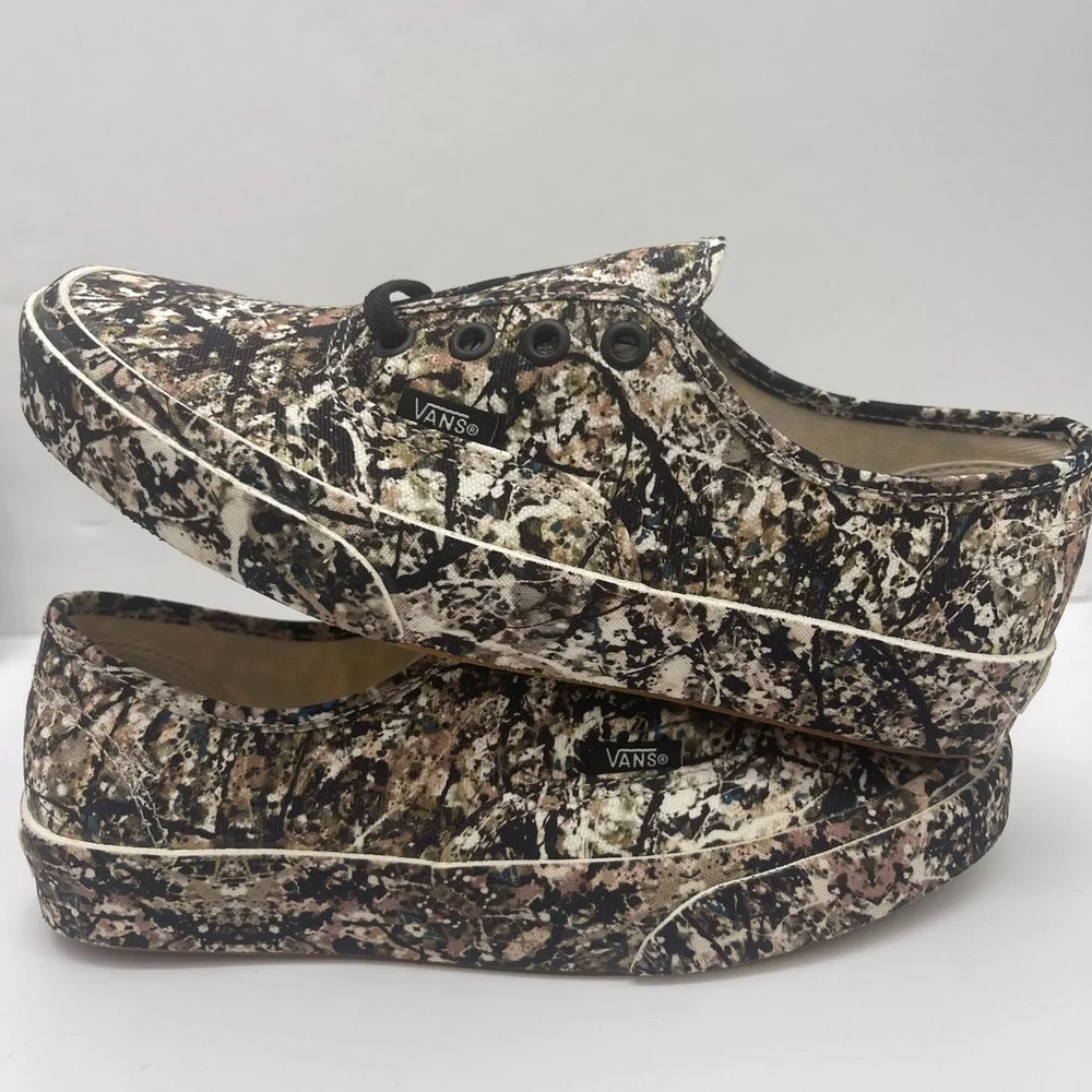 Vans Men’s Authentc Jackson Pollock Sneaker VN0A2Z5|18K MoMA Artistic Camouflage